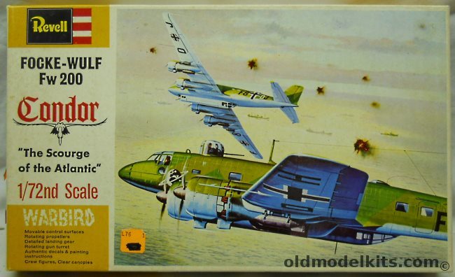 Revell 1/72 Focke-Wulf FW-200C Condor - KG40 (F8+DH) Bordeaux 1940, H204 plastic model kit